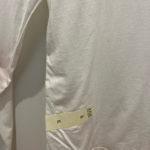 NWT A.N.A a new approach white tee with long sleeves - Picture 10 of 10
